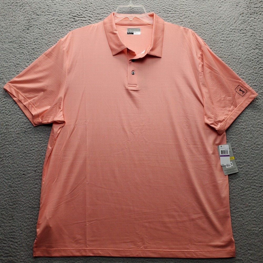 PGA TOUR Pro Series Golf Polo Mens XXL Multi Performance Easy Care Stretch UPF50